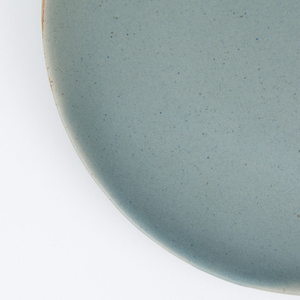 atisan Steingut Dessertteller "Badai" stein-blau