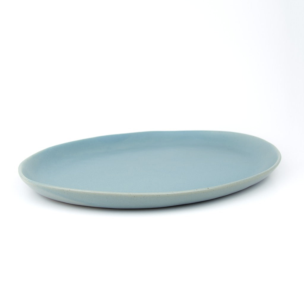 atisan Steingut Servierplatte "Badai" stein-blau