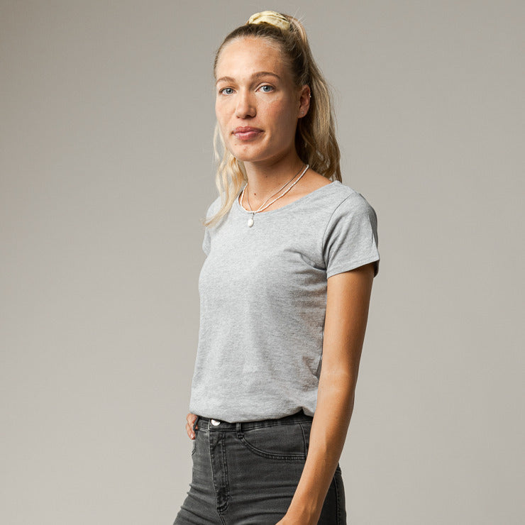 MELAWEAR Damen T-Shirt "BASIC" Grau Melange S