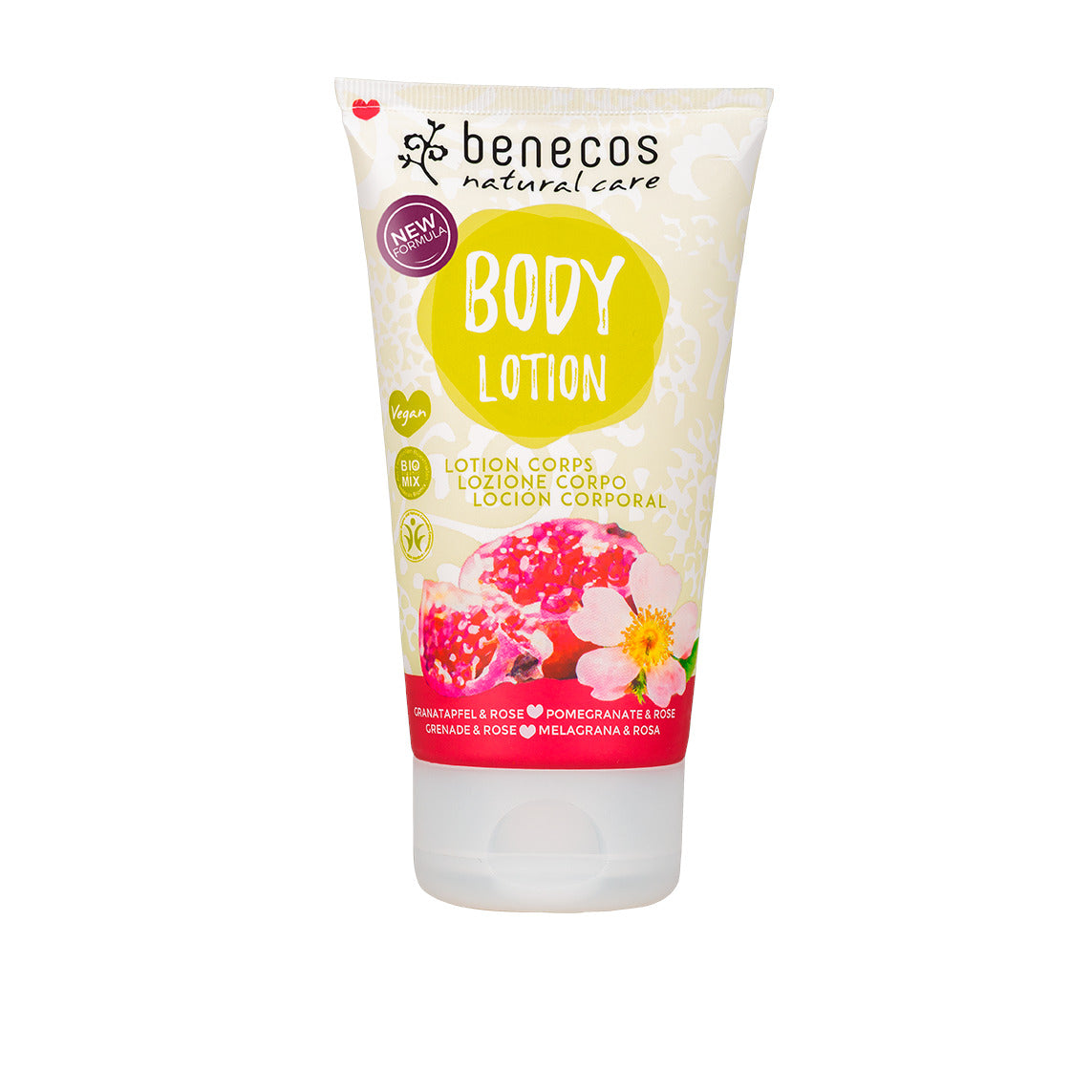 benecos vegane Bodylotion "GRANATAPFEL & ROSE" 150 ml