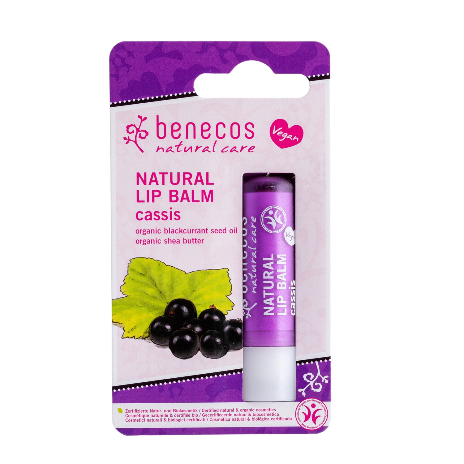 benecos Lip Balm 4,7 g - Dritte Wahl Cassis