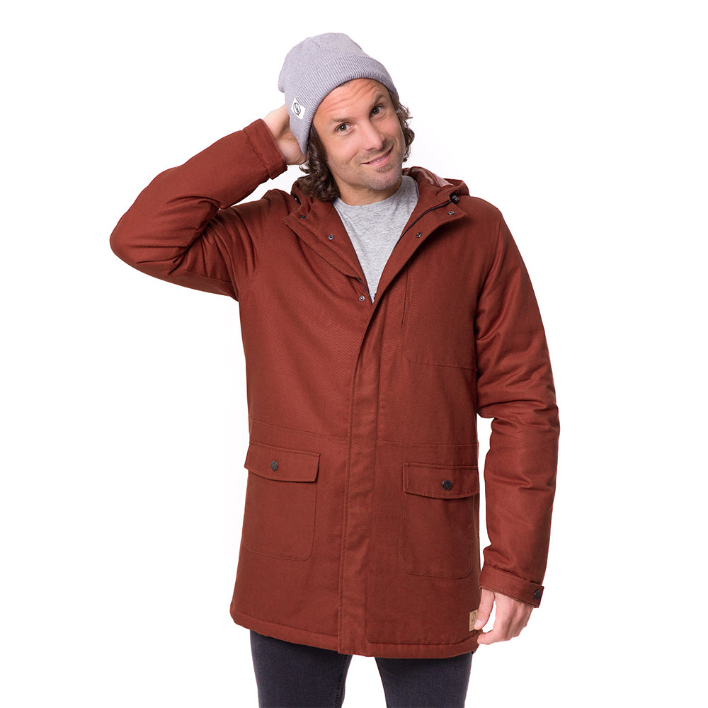 bleed clothing-guerilla thermal parka-herren-rot
