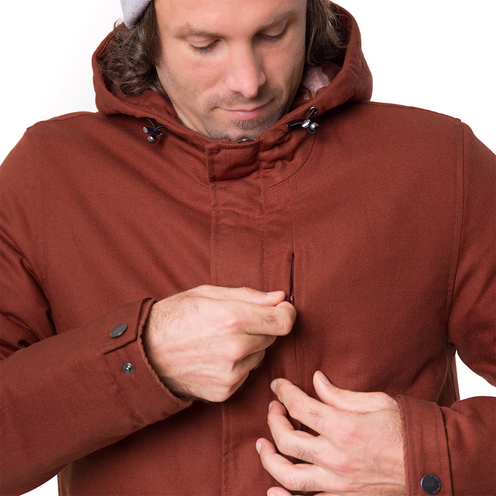 bleed clothing-guerilla thermal parka-herren-rot