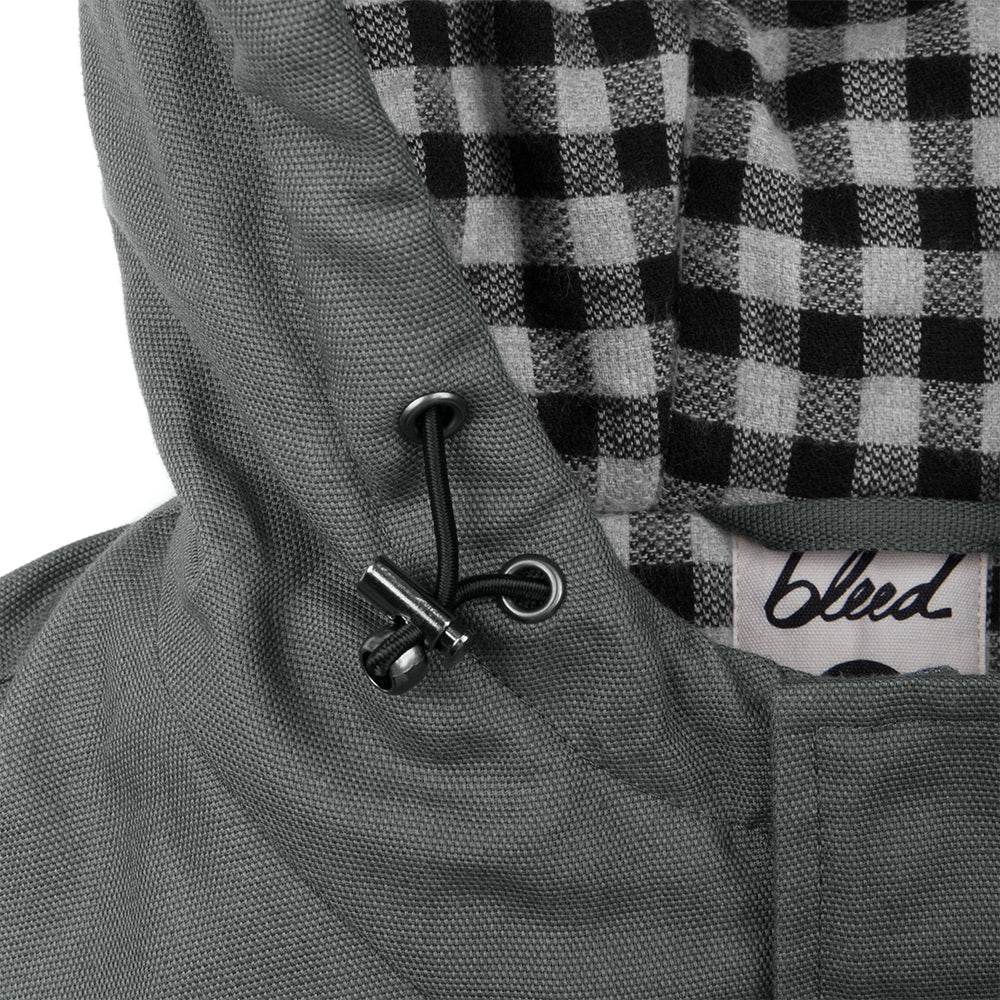 bleed clothing-guerilla thermal parka-herren-grau