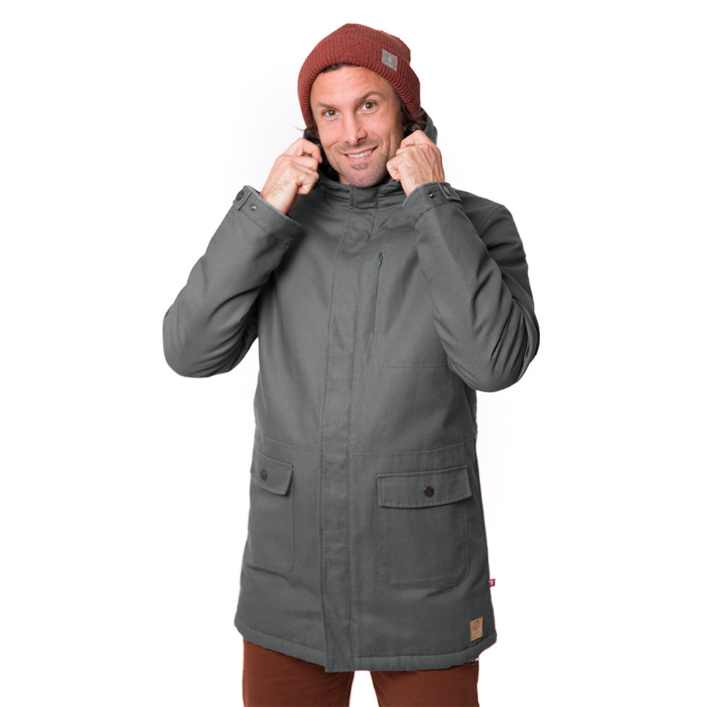 bleed clothing-guerilla thermal parka-herren-grau