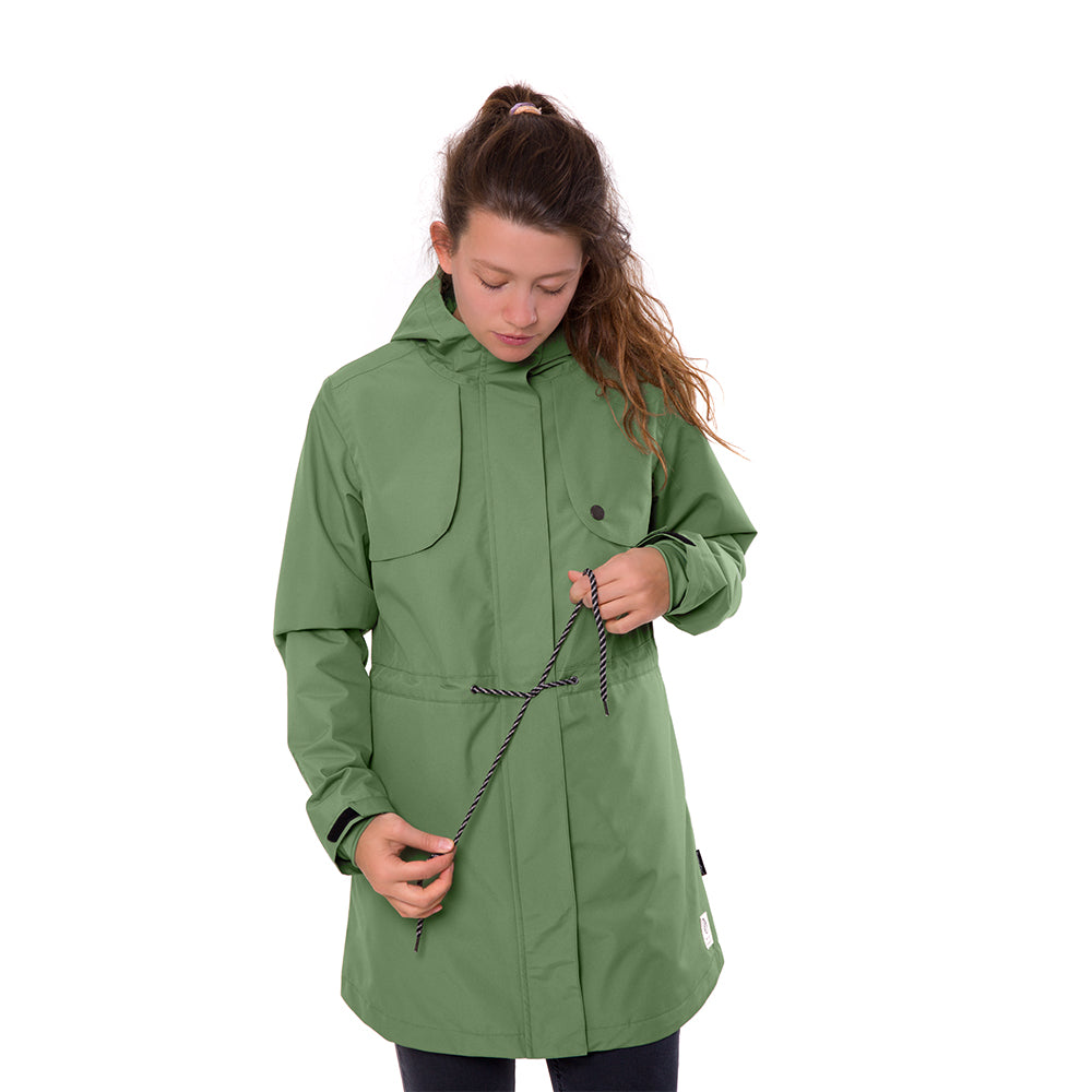 bleed clothing Active Mantel SYMPATEX Grün Damen