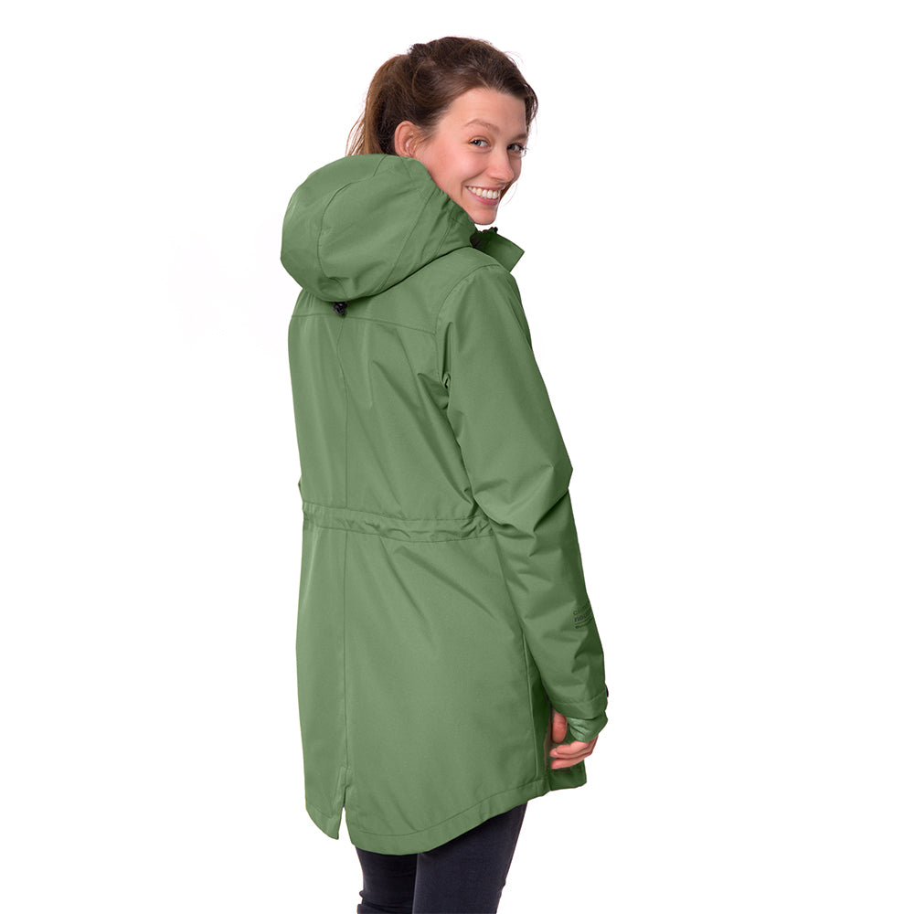 bleed clothing Active Mantel SYMPATEX Grün Damen