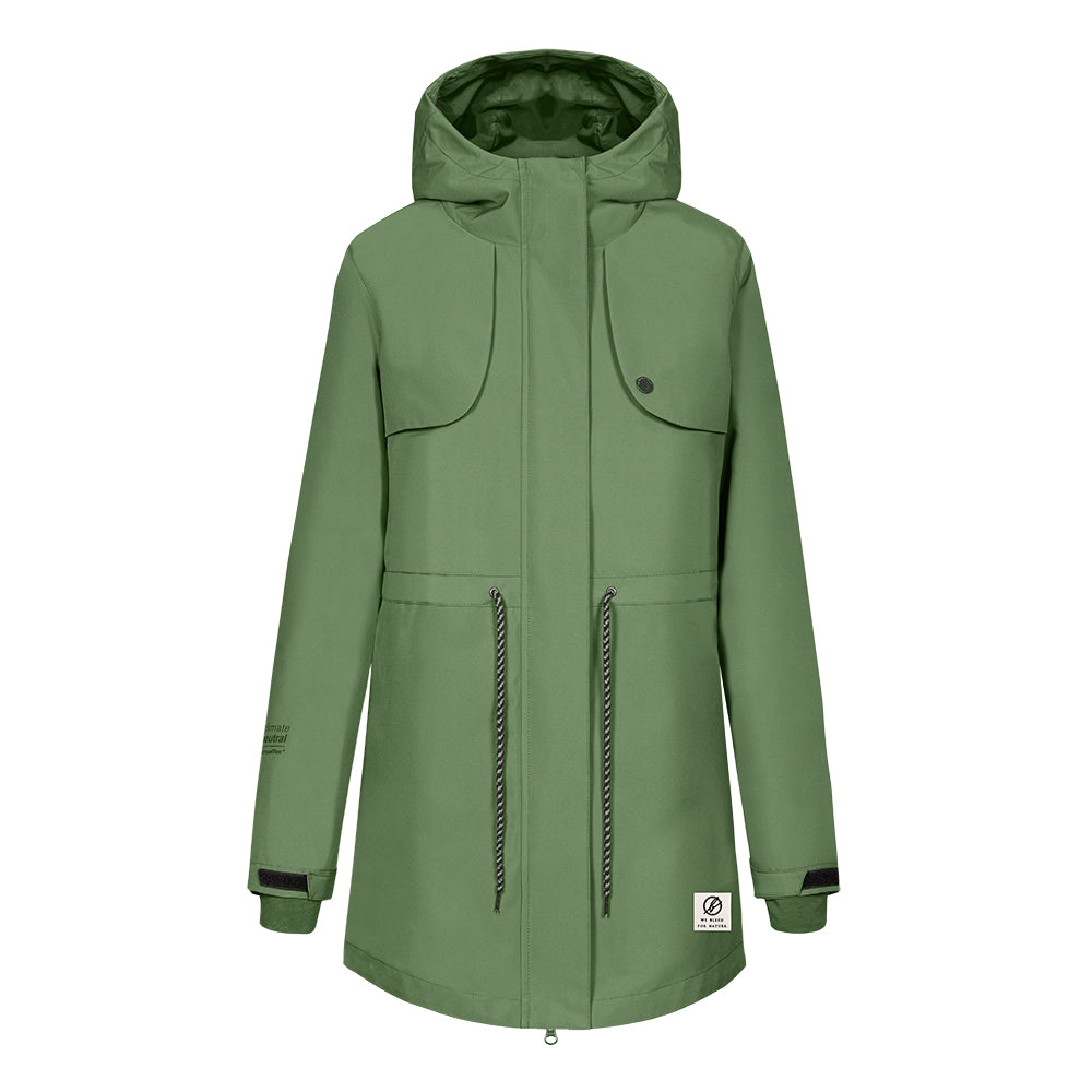 bleed clothing Active Mantel SYMPATEX Grün Damen