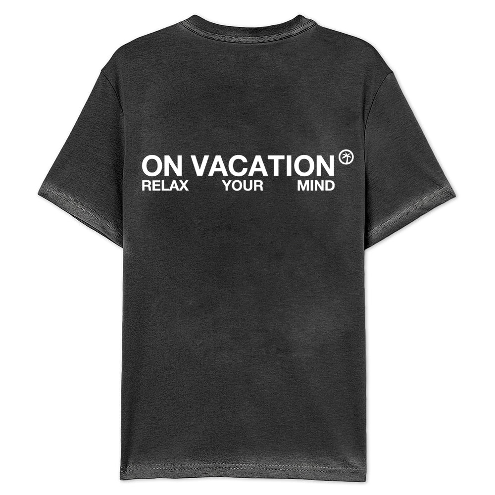 On Vacation Unisex T-Shirt "Central Carrier" - Washed Black