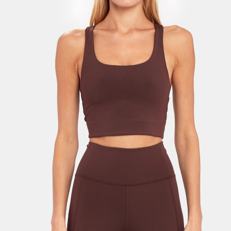Girlfriend Collective Sport-BH "Paloma" Cocoa