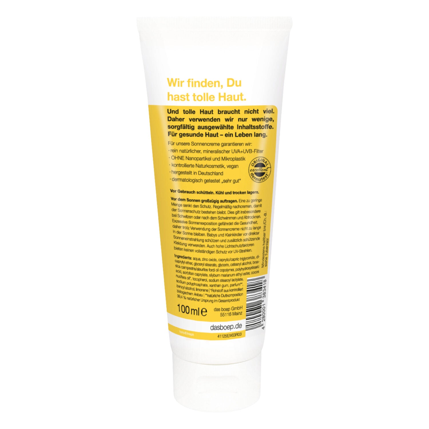 das boep Sonnencreme LSF 30