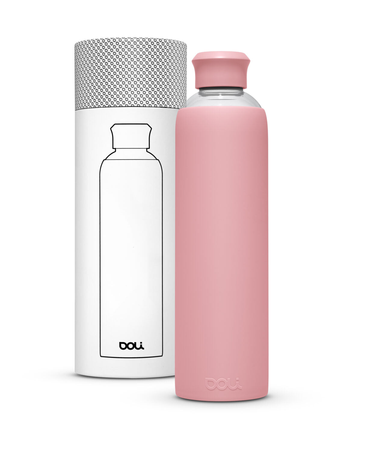Doli Bottles Trinkflasche aus Glas 1L Blush