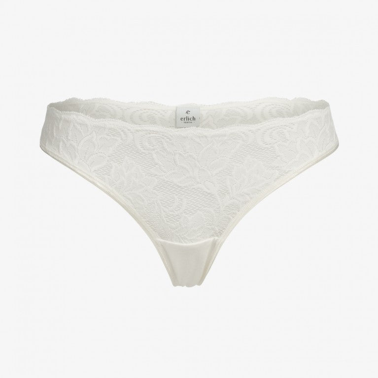 erlich textil Spitzen-String "Emilia" Ecru