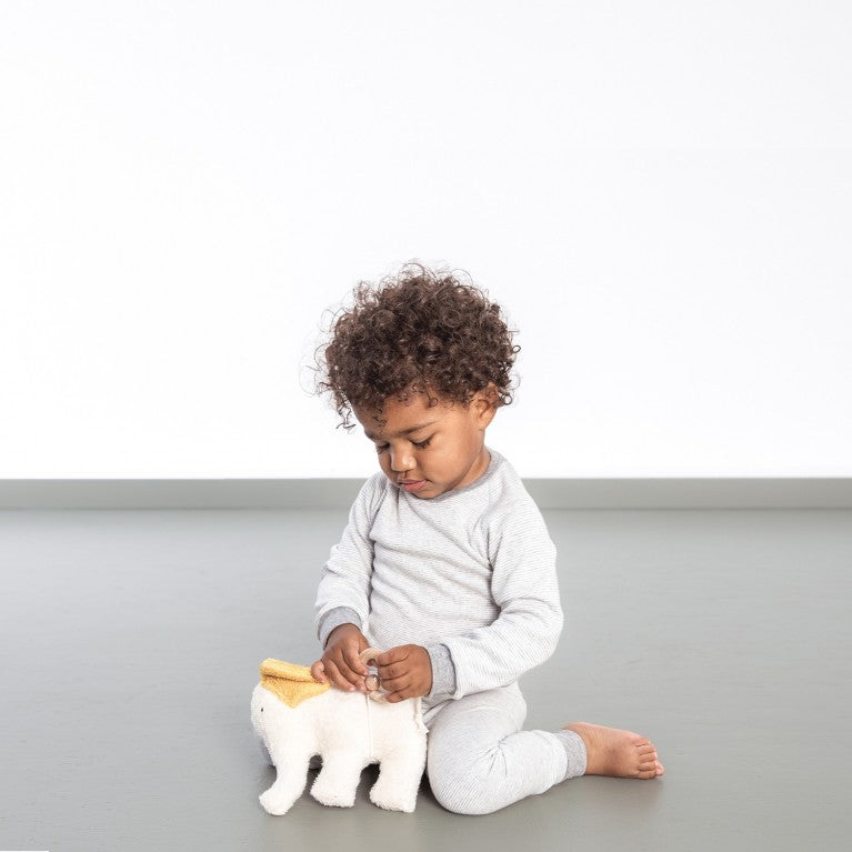erlich kids Leggings Leo ecru grau