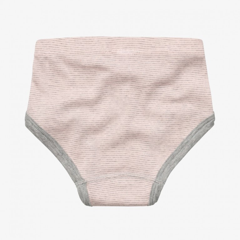erlich kids Mädchen Slip "Emmi" rose-grau ringel 2er Pack