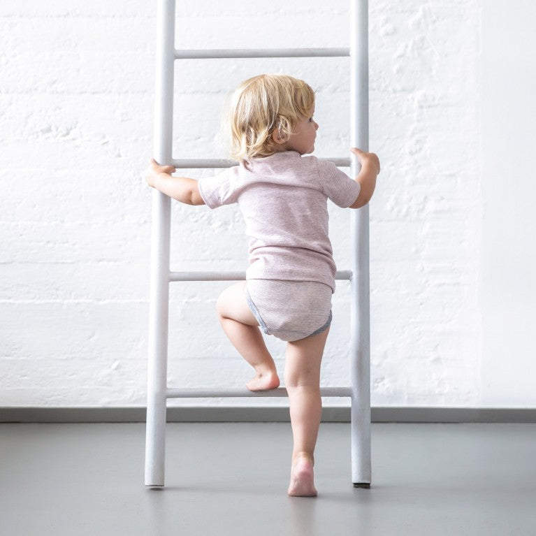 erlich kids Mädchen Slip "Emmi" rose-grau ringel 2er Pack