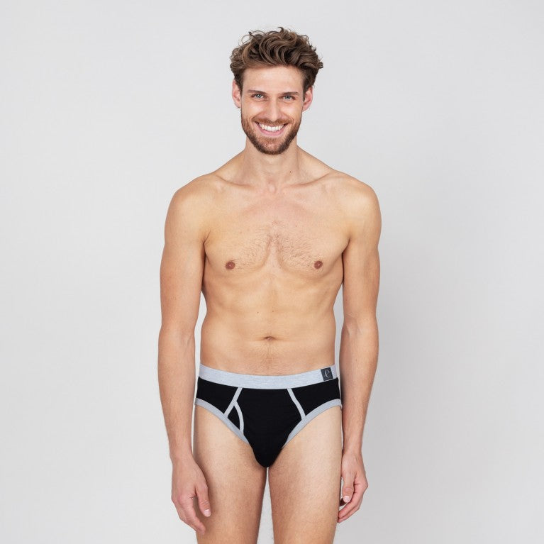 erlich textil Männer Slip "Lukas" schwarz