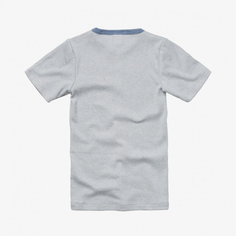 erlich kids T-Shirt "Alex" ecru-blau ringel