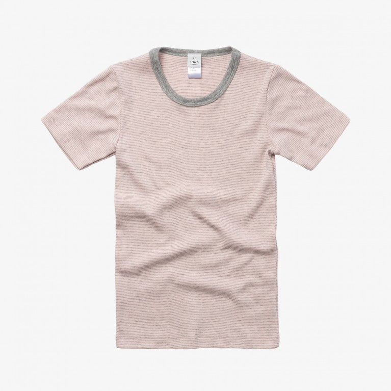 erlich kids T-Shirt "Alex" rose-grau ringel