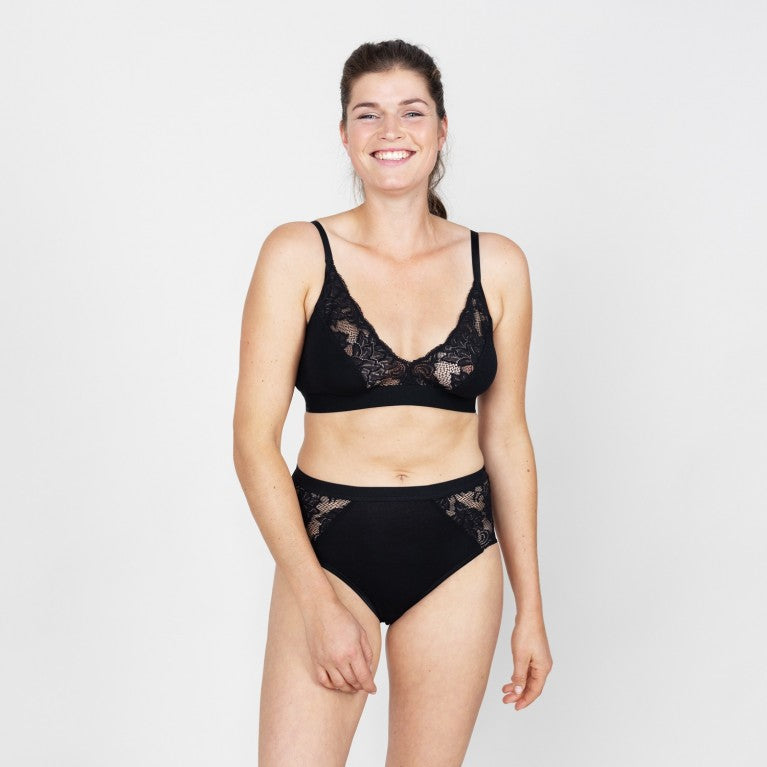 erlich textil Bralette "Alisa" schwarz