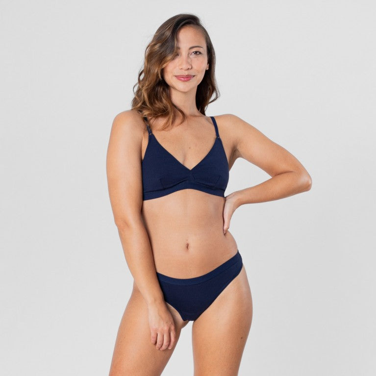 erlich textil Bügelloser BH Viola marine