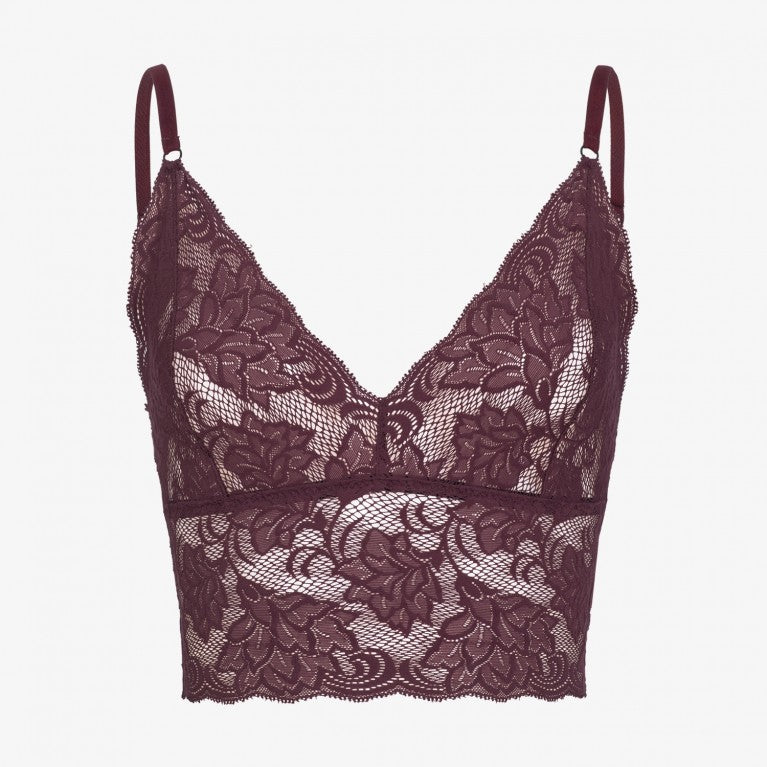 erlich textil Bralette "Ophelia" Pflaume