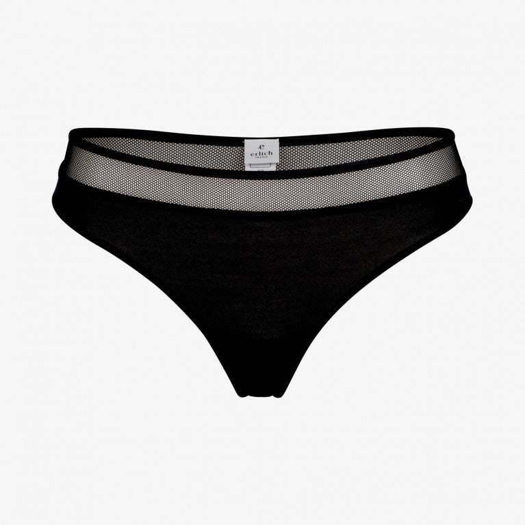 erlich textil String "Tilla" Schwarz