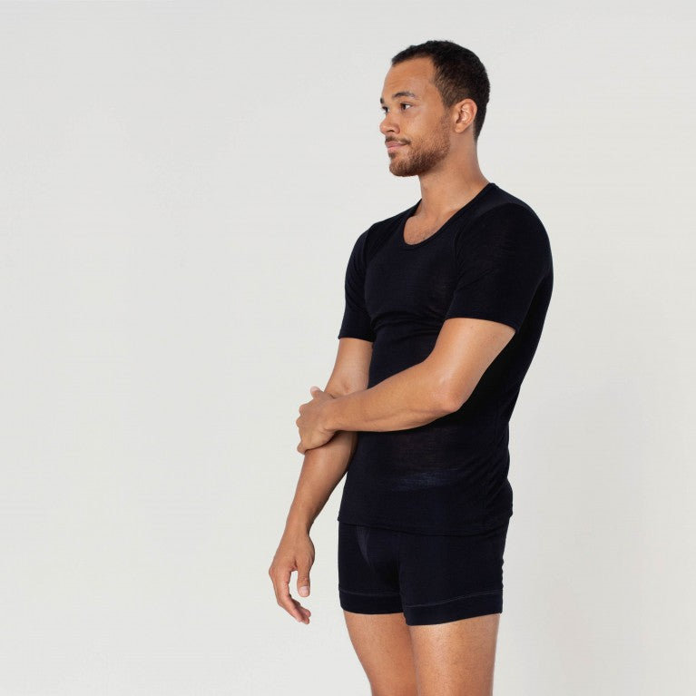 erlich textil Wolle T-Shirt Hannes schwarz (3)