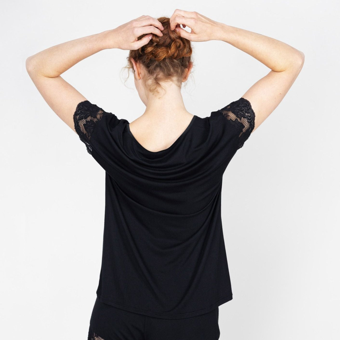 erlich textil Schlafshirt mit Spitze "Nora"