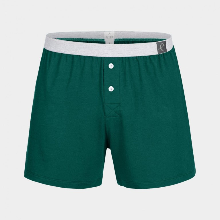 erlich textil weite Boxershort "Karl" Waldgrün