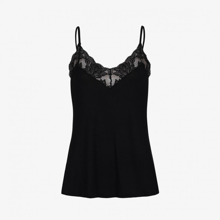 erlich textil Spitzentop "Leonie" Schwarz