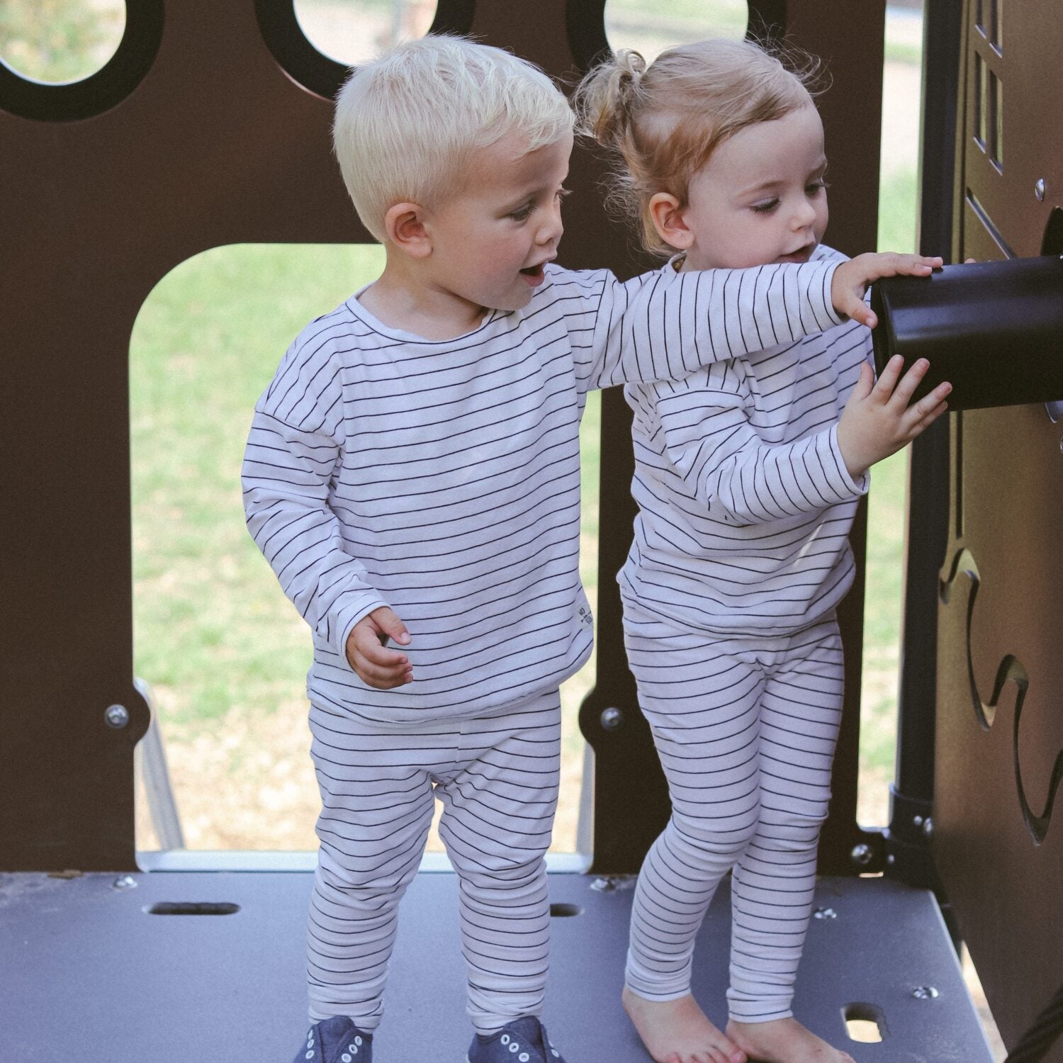 frankie & lou Kinder Leggings gestreift