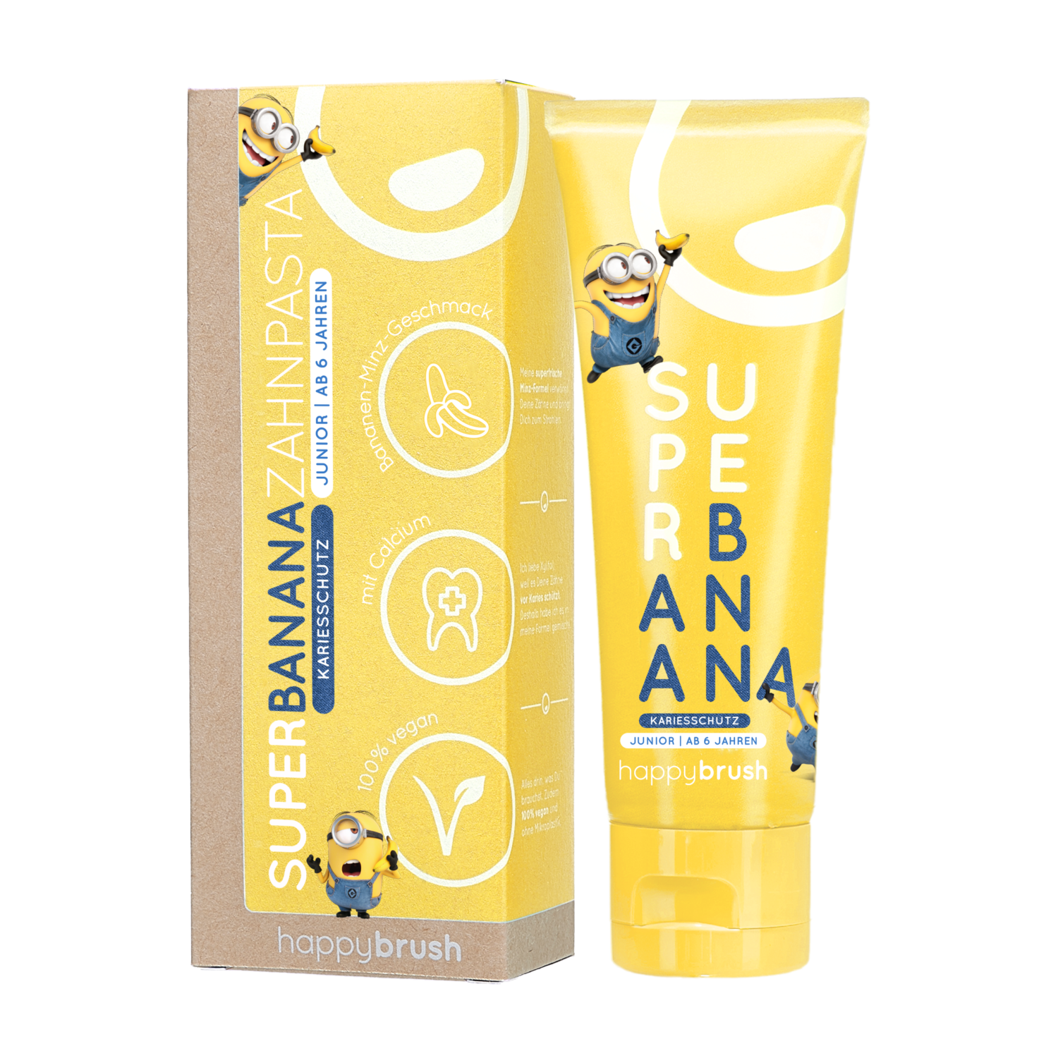 happybrush Junior Zahnpasta "SuperBanana Minions" 75 ml