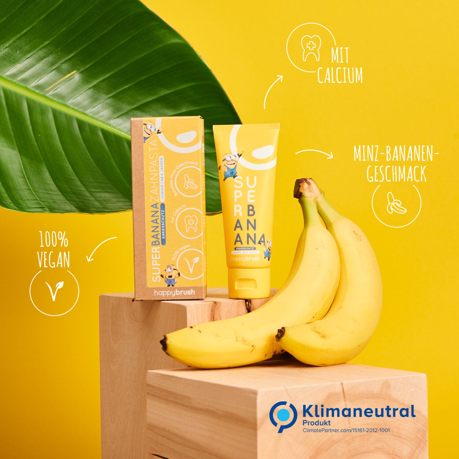 happybrush Junior Zahnpasta "SuperBanana Minions" 75 ml