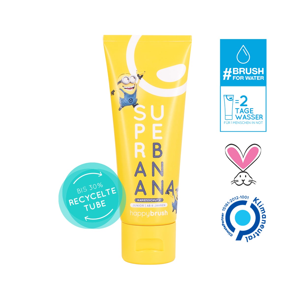happybrush Junior Zahnpasta "SuperBanana Minions" 75 ml