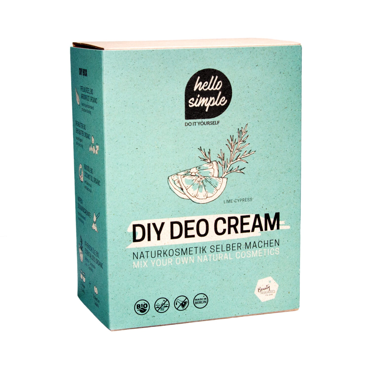 hello simple DIY-Box "Vegane Deocreme" - Dritte Wahl Lime-Cypress