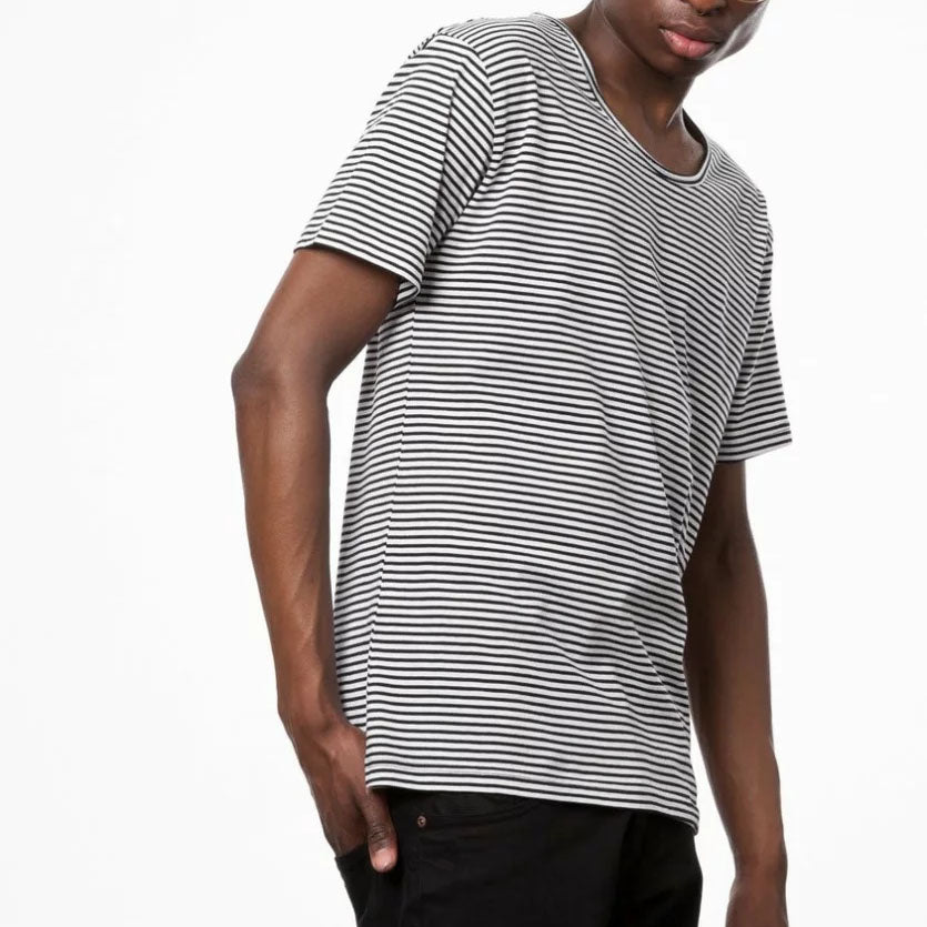 ThokkThokk Herren Wide Neck T-Shirt - Stripes