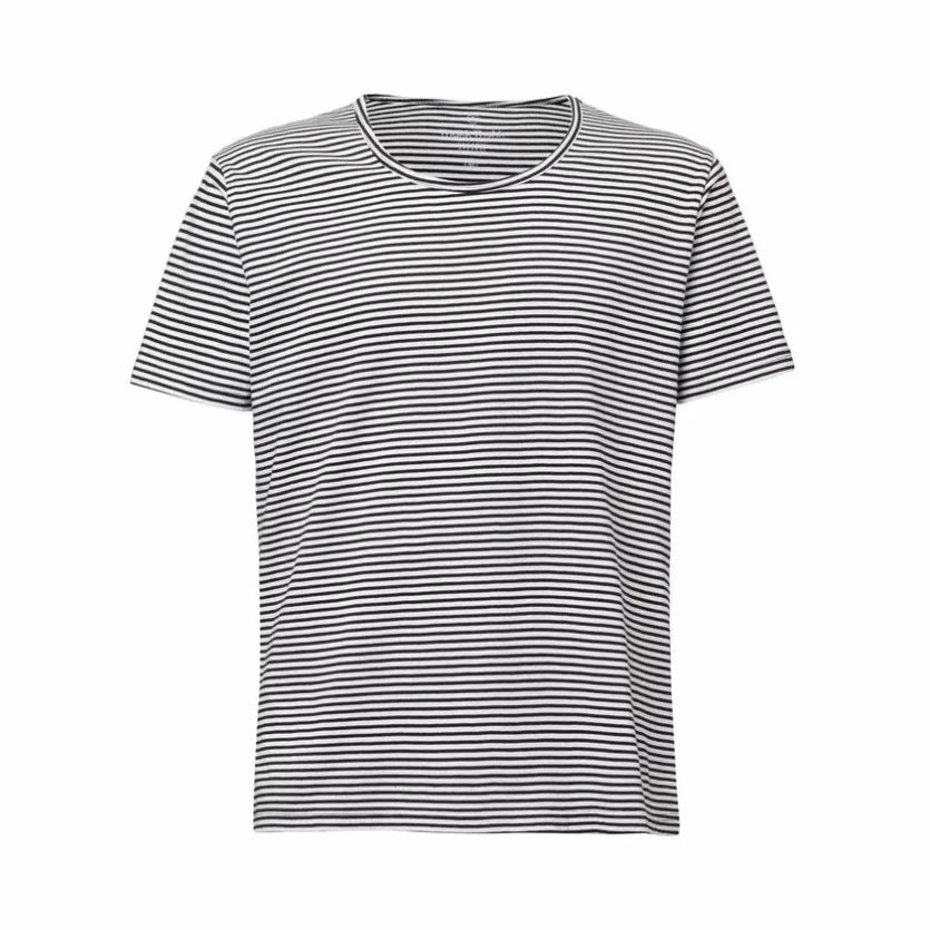 ThokkThokk Herren Wide Neck T-Shirt - Stripes