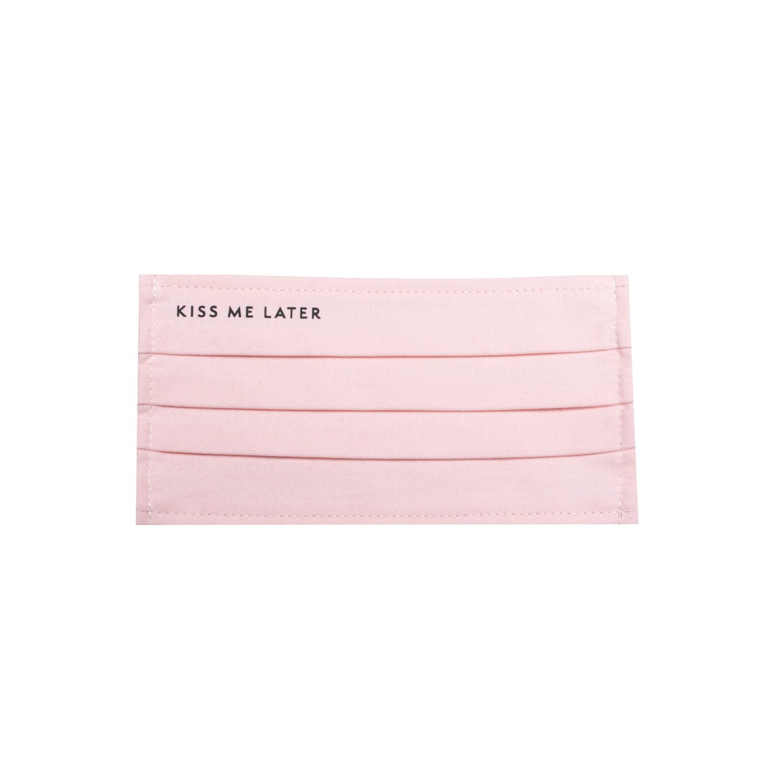 hey soho Mund-Nasen-Maske "Kiss me later" - Dritte Wahl