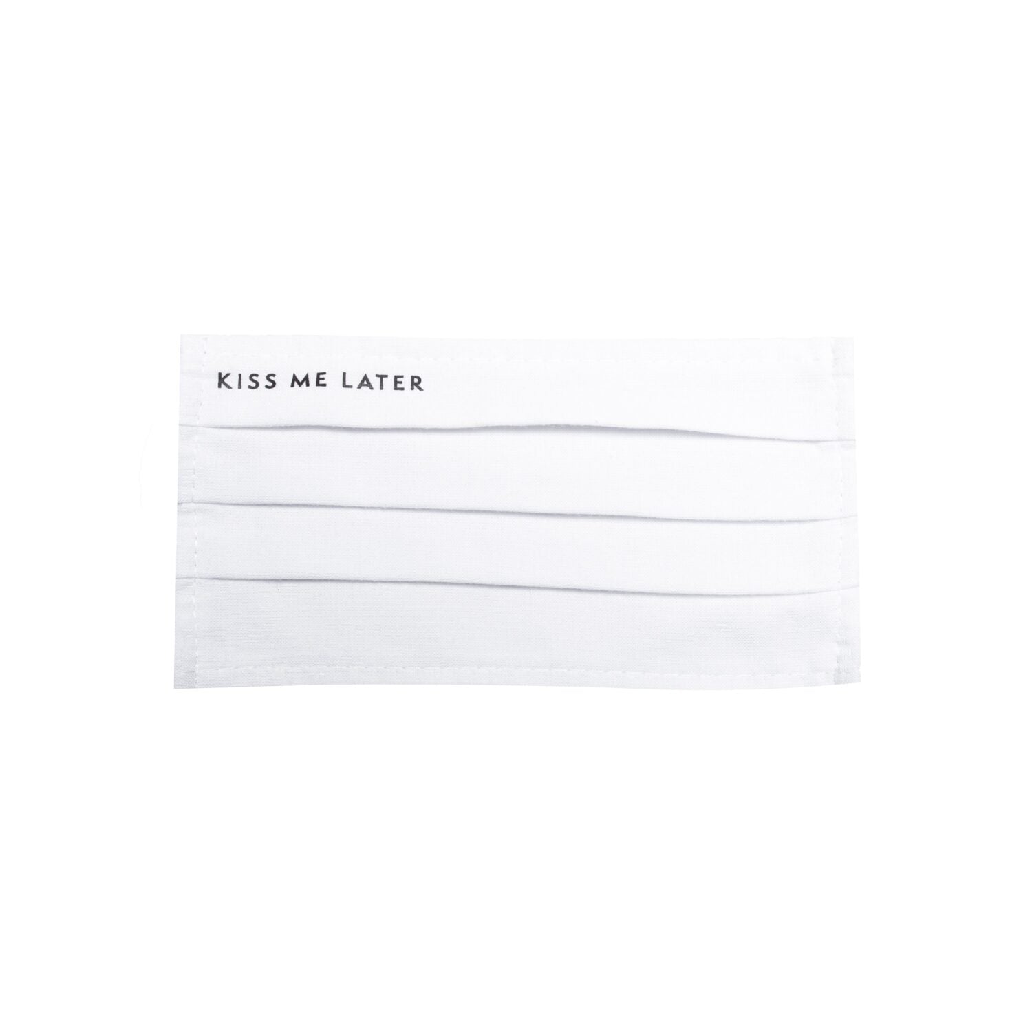 hey soho Mund-Nasen-Maske "Kiss me later" - Dritte Wahl