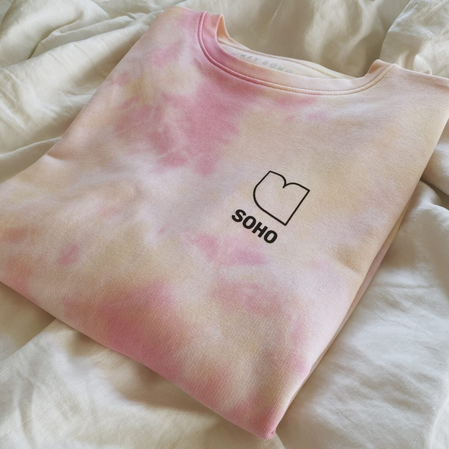 hey soho Sweater "Soho" batik pink