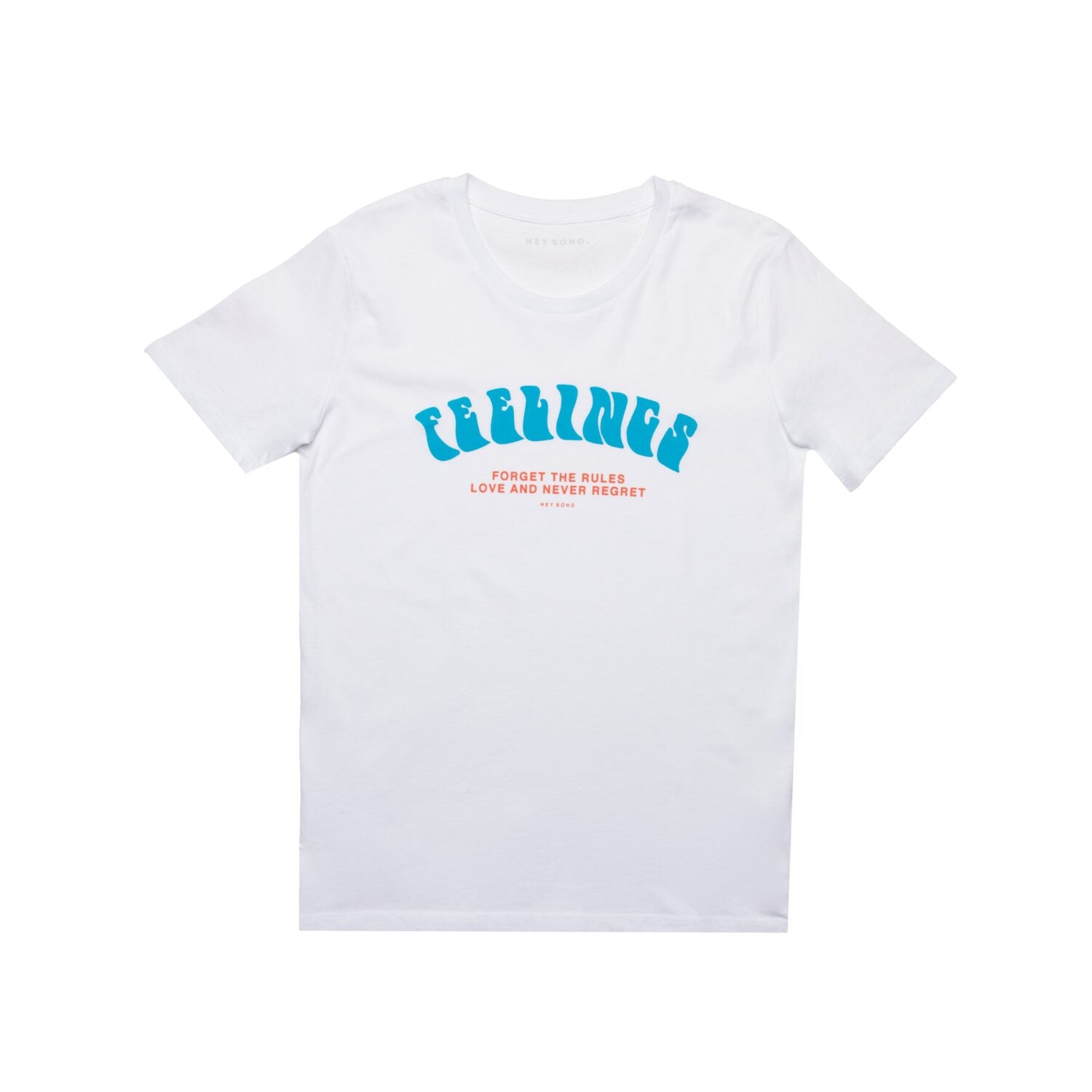 hey soho T-Shirt "Feelings" Weiß