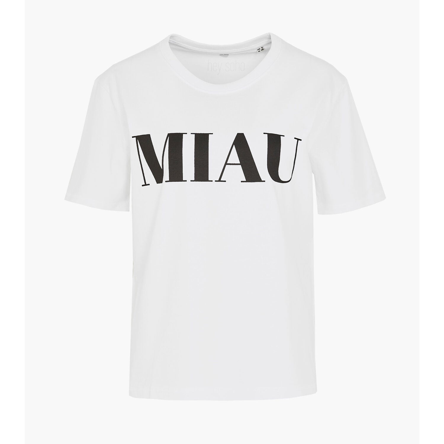 hey soho T-Shirt "Miau" weiß