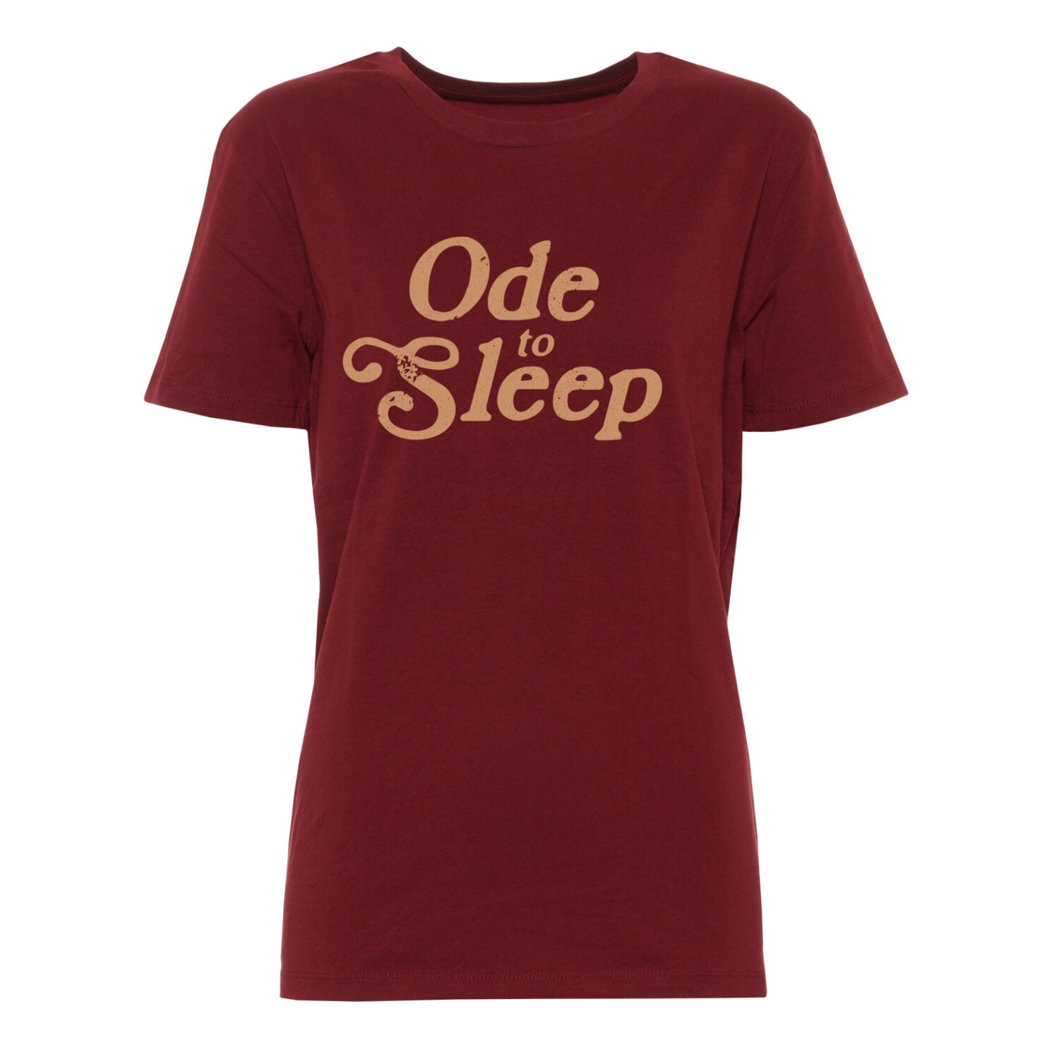 ADIEU CLICHÉ T-Shirt "Ode to sleep" burgundy