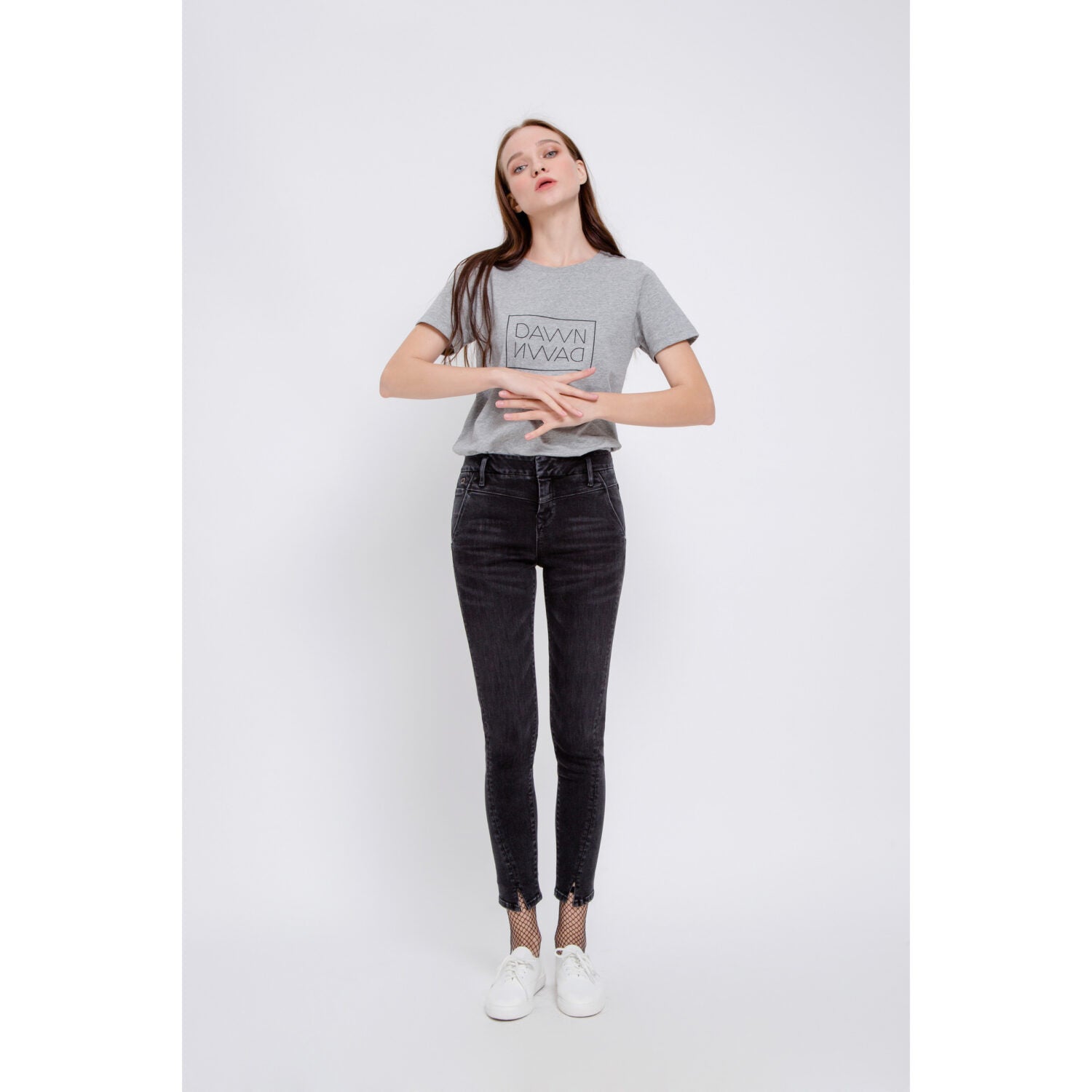 DAWN Denim "Art on broken pieces" SUN UP Skinny