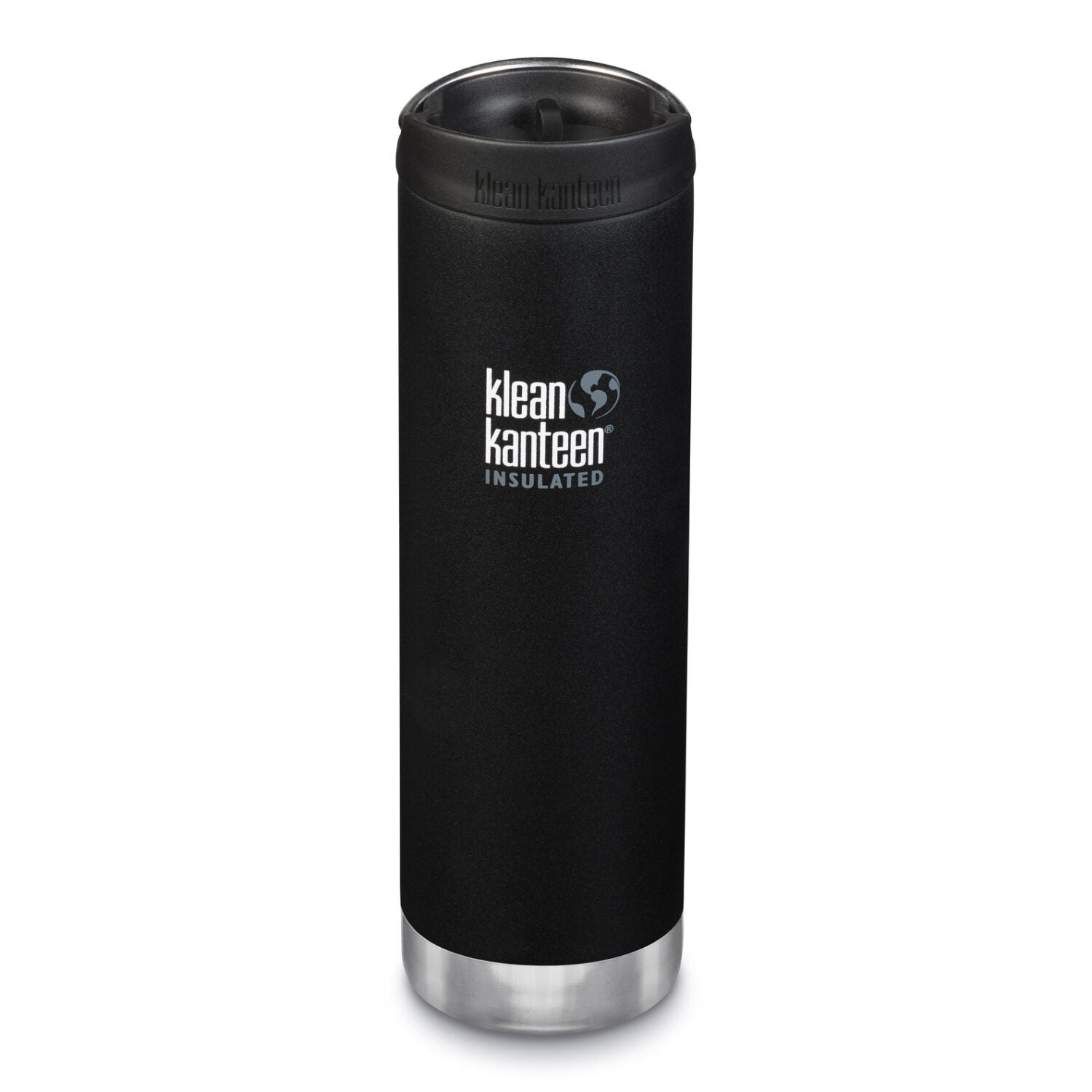 Klean Kanteen Isolierte Trinkflasche "TKWide" 592 ml schwarz Schwarz Matt - Café Cap