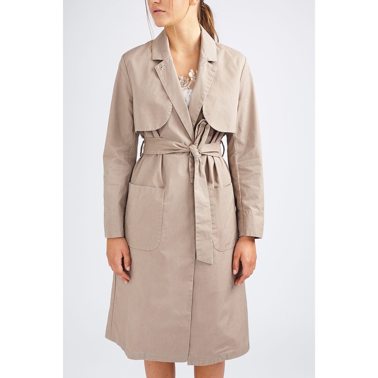LangerChen Mantel "Twin Falls" tartufo