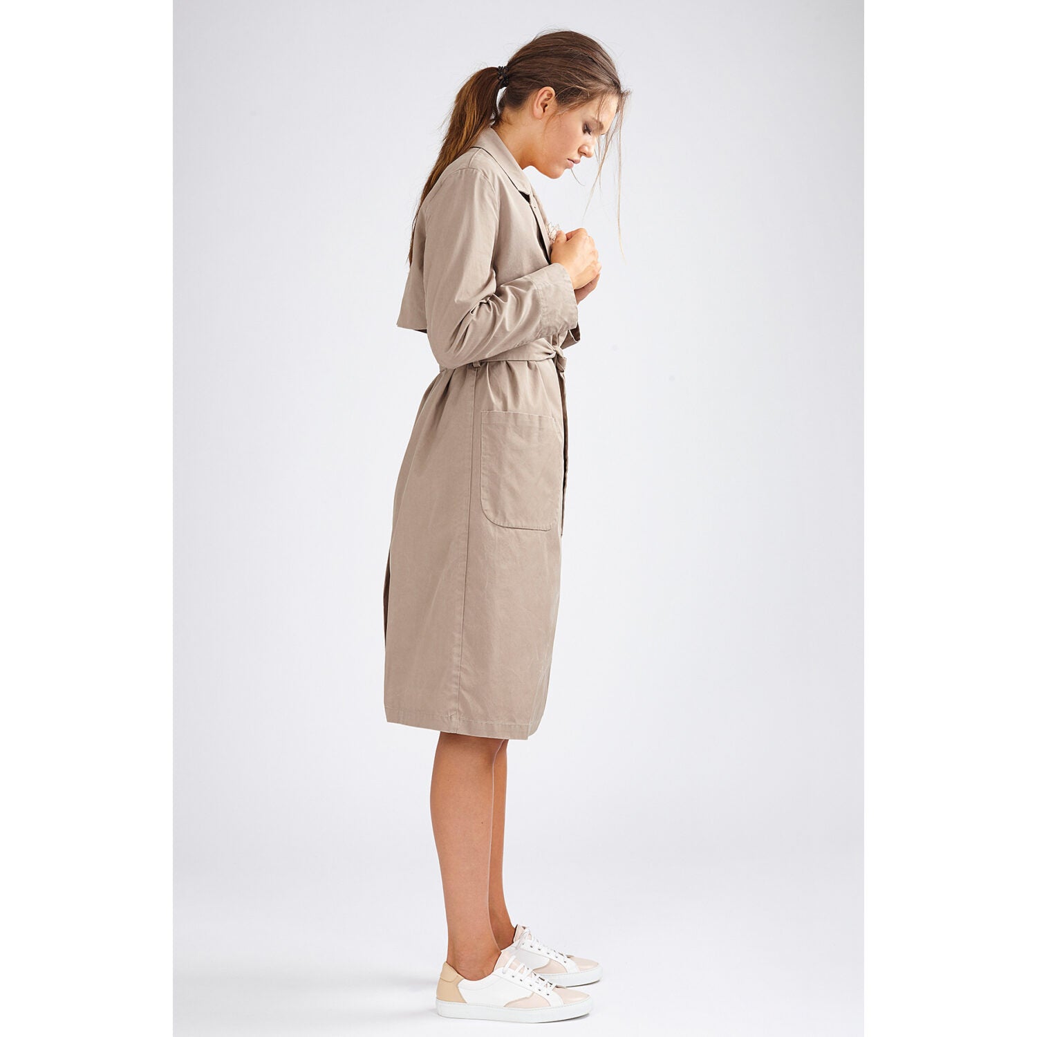 LangerChen Mantel "Twin Falls" tartufo