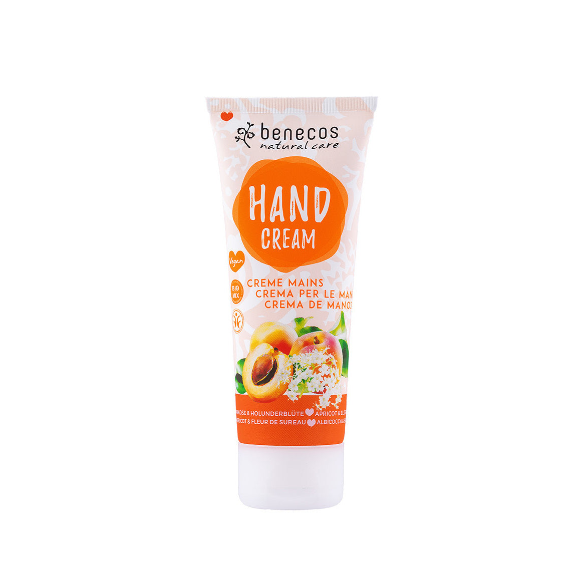 benecos Vegane Handcreme "Aprikose Holunderblüte"