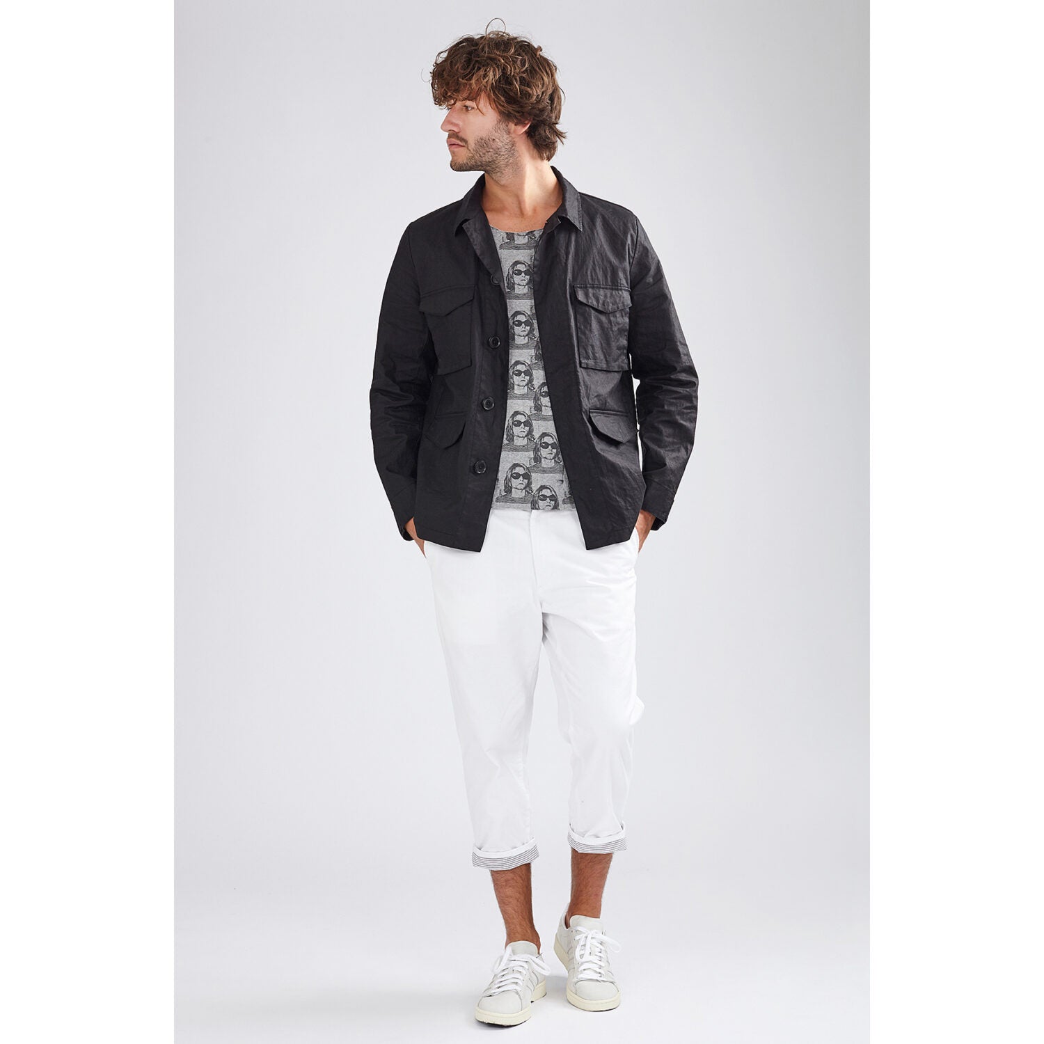 LangerChen Jacke "Harrisson" black - Dritte Wahl